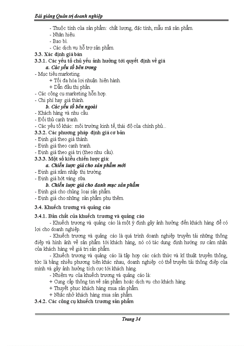 image for page Bài giảng Quản trị doanh nghiệp dành cho SV Đại học Cao đẳng