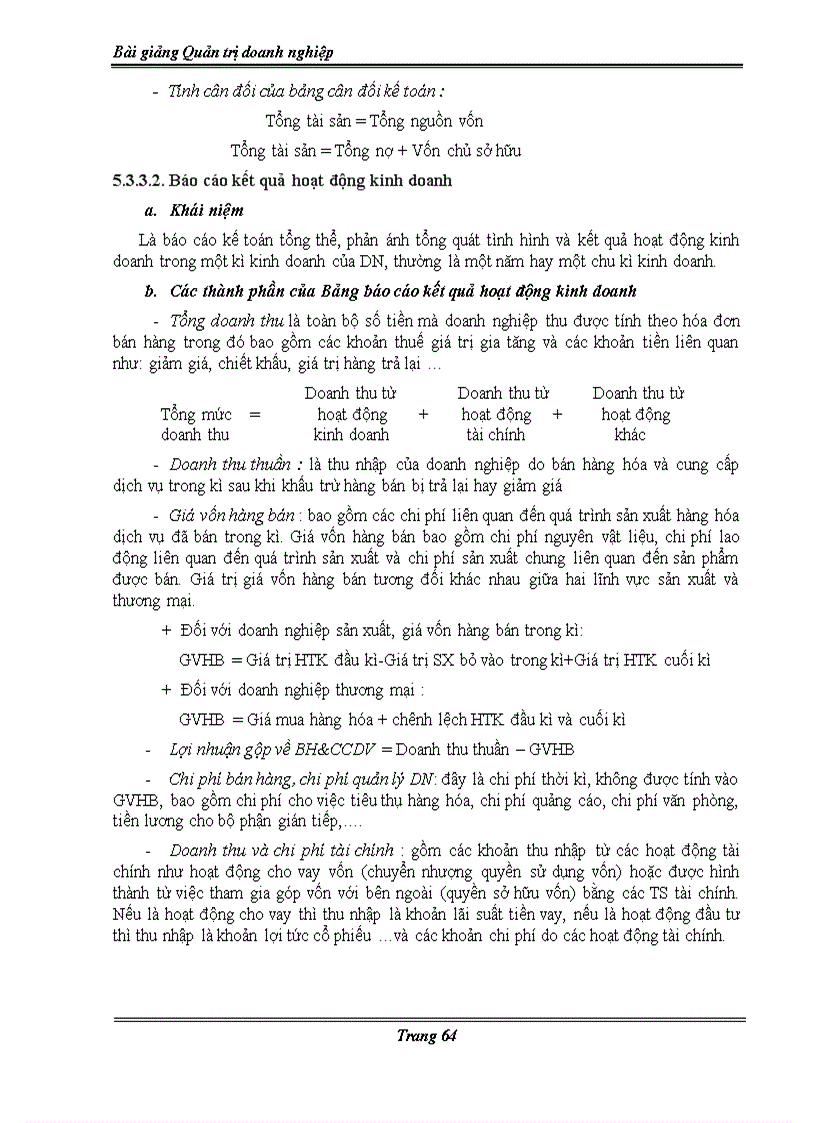 image for page Bài giảng Quản trị doanh nghiệp dành cho SV Đại học Cao đẳng