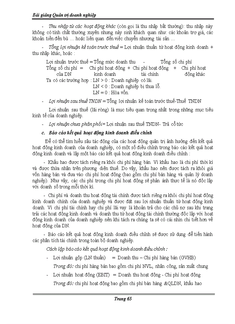 image for page Bài giảng Quản trị doanh nghiệp dành cho SV Đại học Cao đẳng