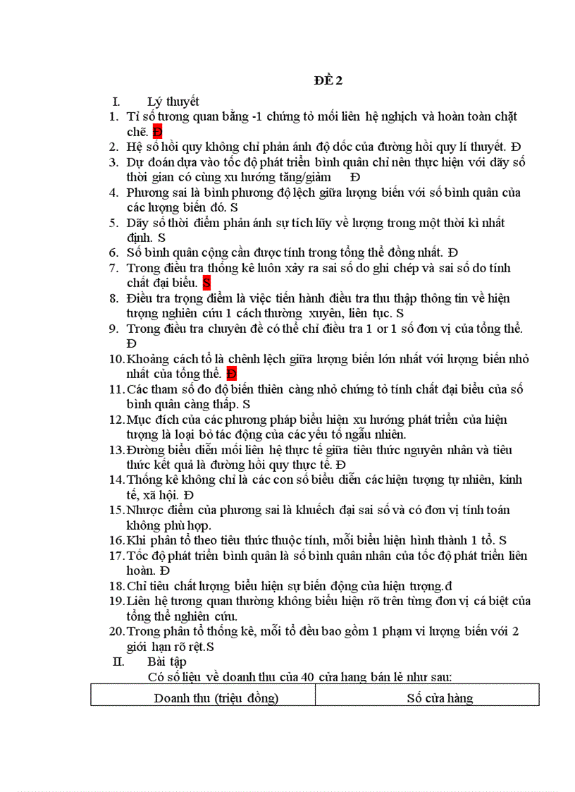 image for page Đề thi giữa kỳ môn Nguyên Lý Thống Kê