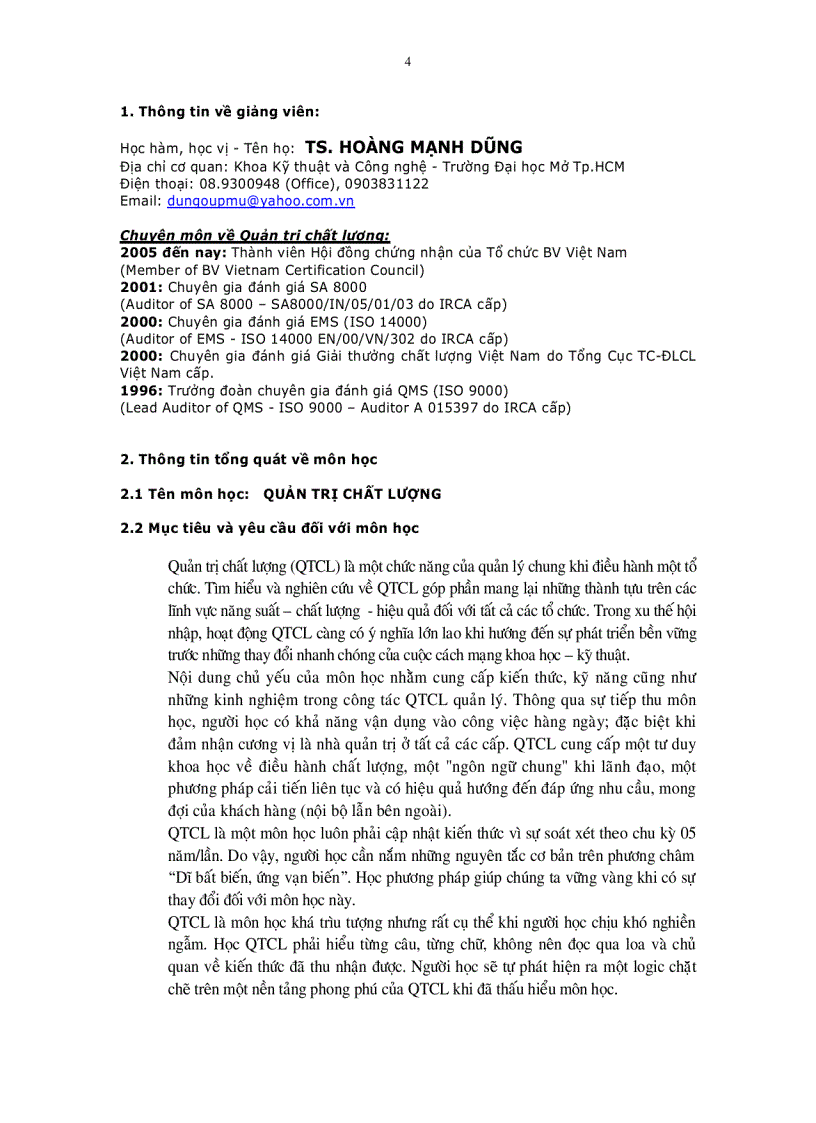 image for page Hướng dẫn học tập môn quản trị chất lượng