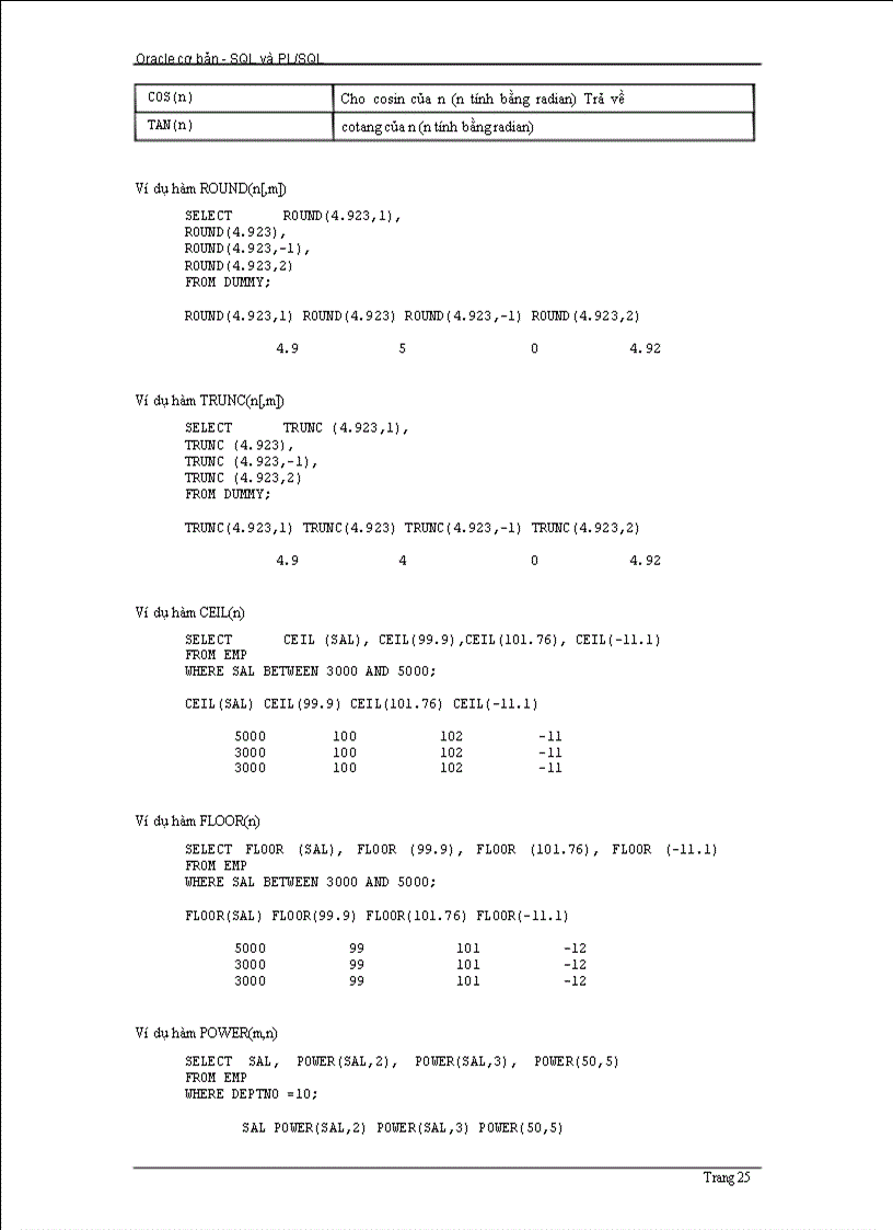 image for page Giáo trình SQL và PL SQL Cơ bản