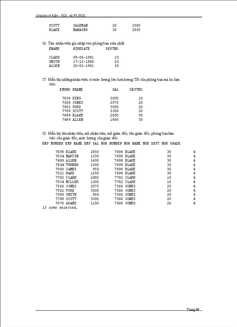 image for page Giáo trình SQL và PL SQL Cơ bản