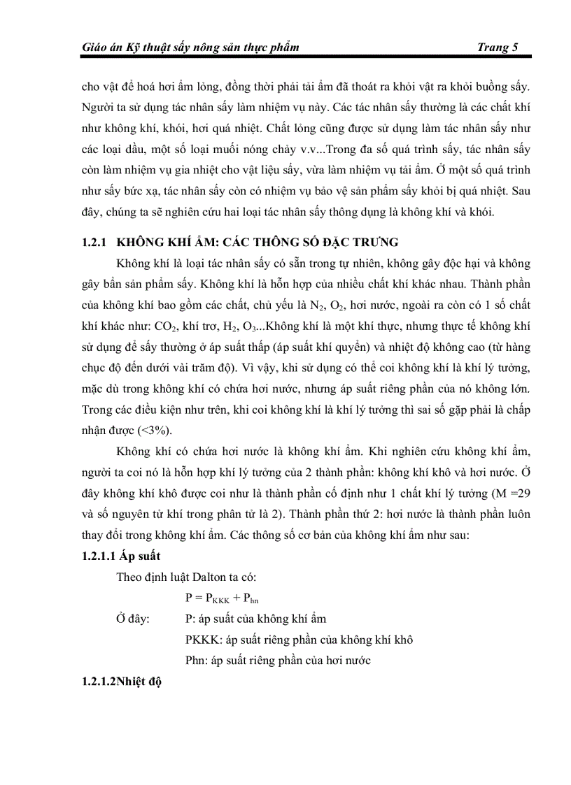 image for page Giáo án kỹ thuật sấy nông sản thực phẩm