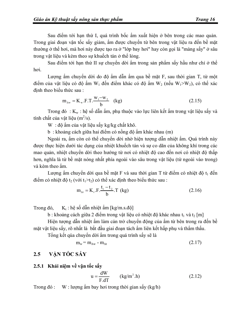 image for page Giáo án kỹ thuật sấy nông sản thực phẩm