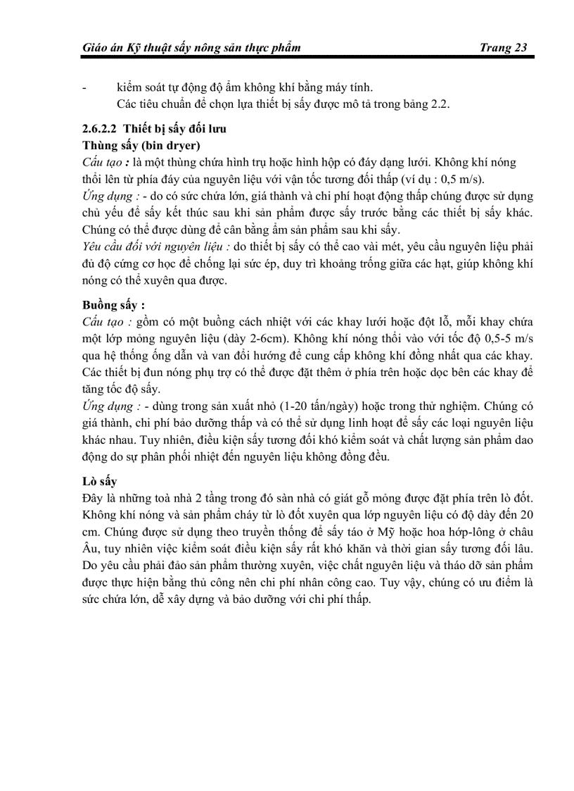 image for page Giáo án kỹ thuật sấy nông sản thực phẩm