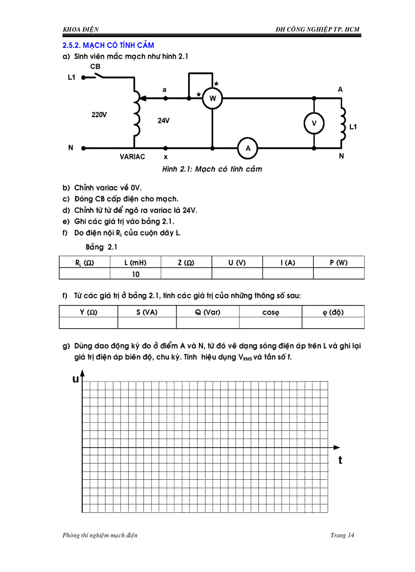image for page Hướng dẫn thí nghiệm mạch điện