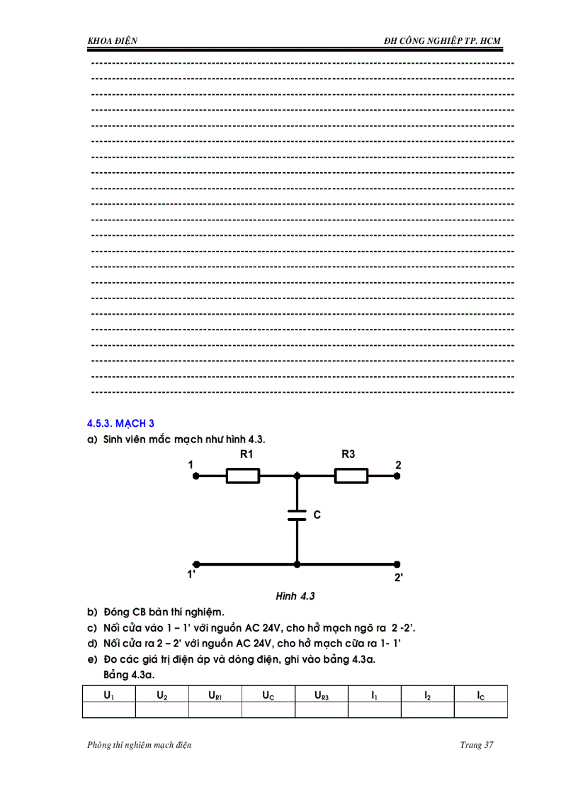 image for page Hướng dẫn thí nghiệm mạch điện
