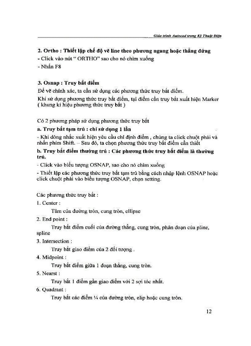 image for page Giáo trình AutoCAD trong kỹ thuật điện