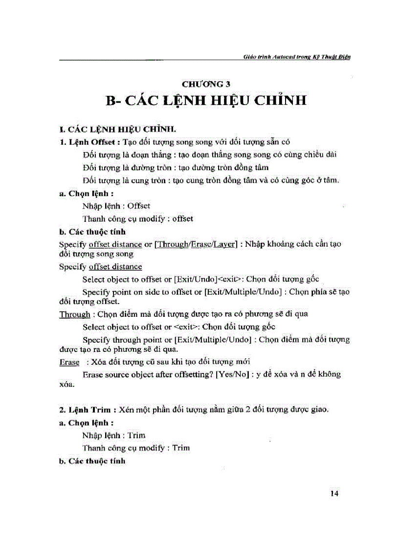 image for page Giáo trình AutoCAD trong kỹ thuật điện