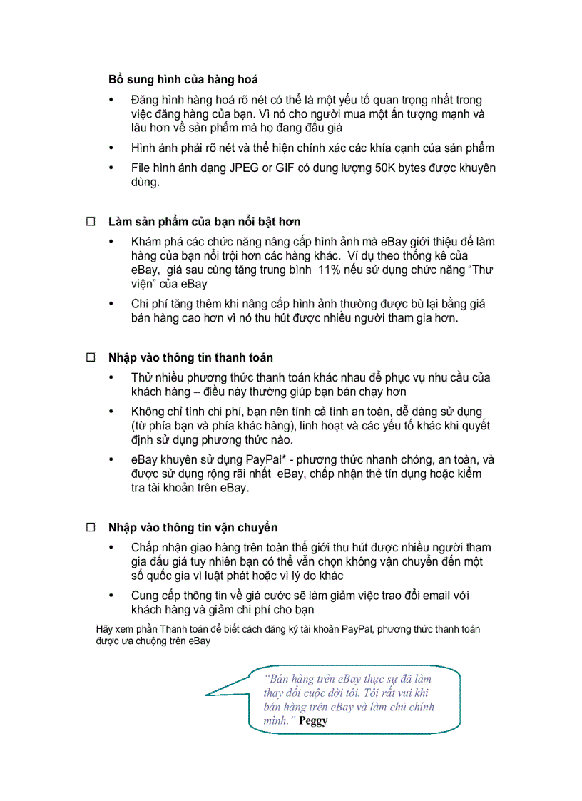 image for page Chỉ Dẫn Ngắn Để Bán Hàng Trên Ebay