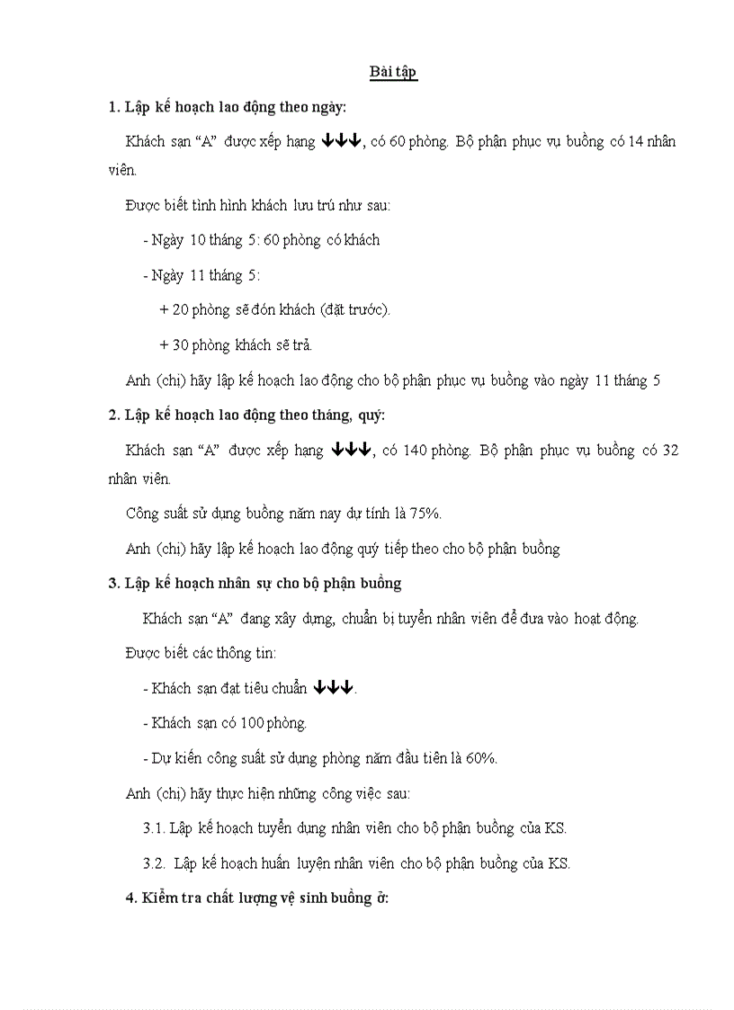 image for page Bài tập môn quản trị phòng buồng