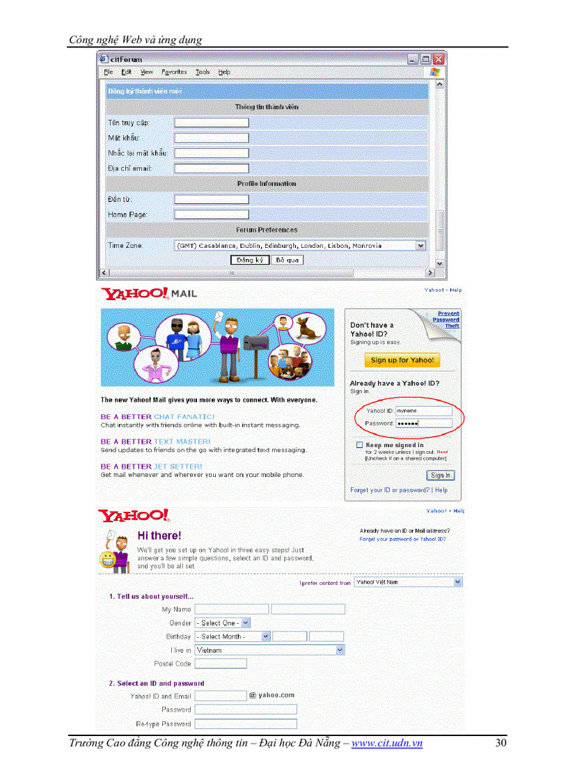 image for page Công Nghệ Web và Ứng Dụng Cao Đẳng Công Nghệ Thông Tin Đà Nẵng