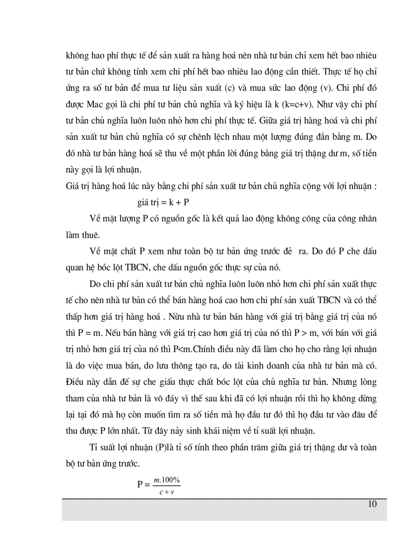 image for page Nguồn gốc và bản chất của lợi nhuận