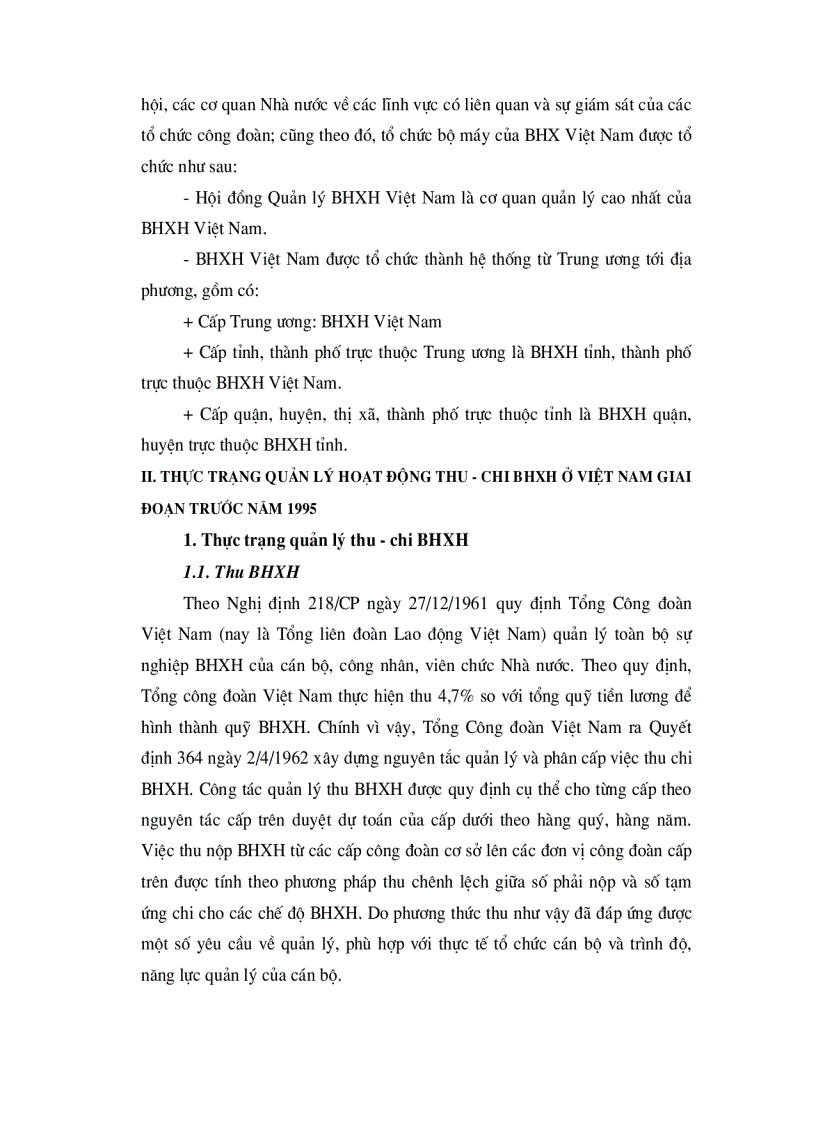 image for page Thực trạng quản lý thu chi của bhxh việt nam