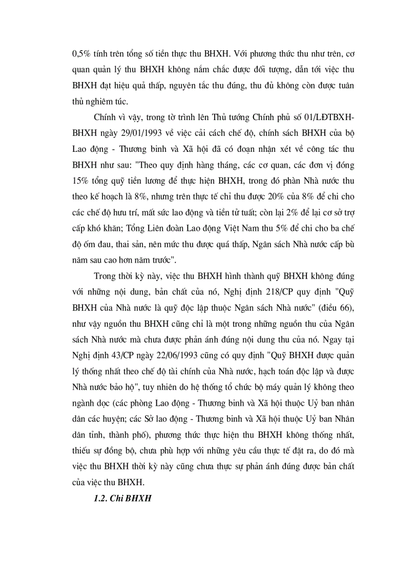 image for page Thực trạng quản lý thu chi của bhxh việt nam