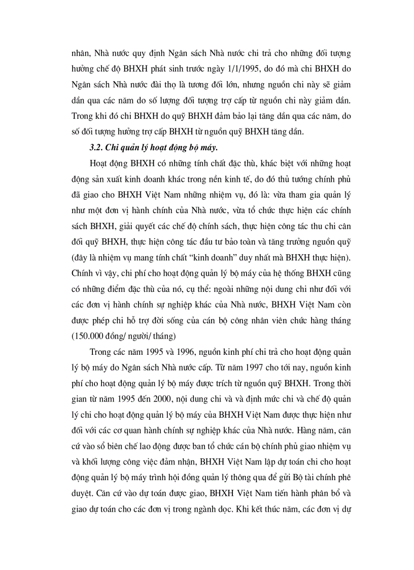 image for page Thực trạng quản lý thu chi của bhxh việt nam