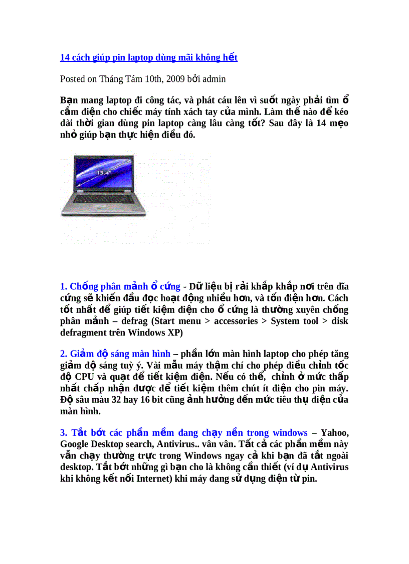 image for page 14 cách giúp pin laptop dùng mãi không hết 1