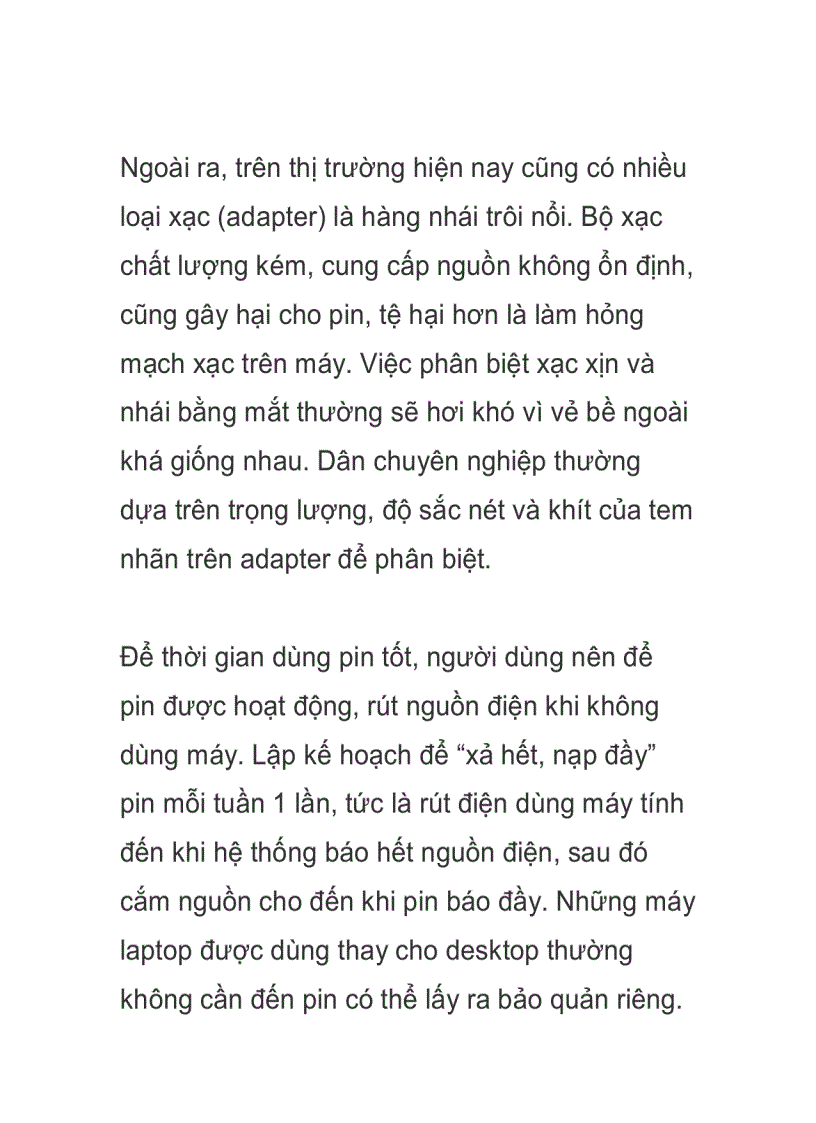 image for page Hồi sinh pin laptop chai