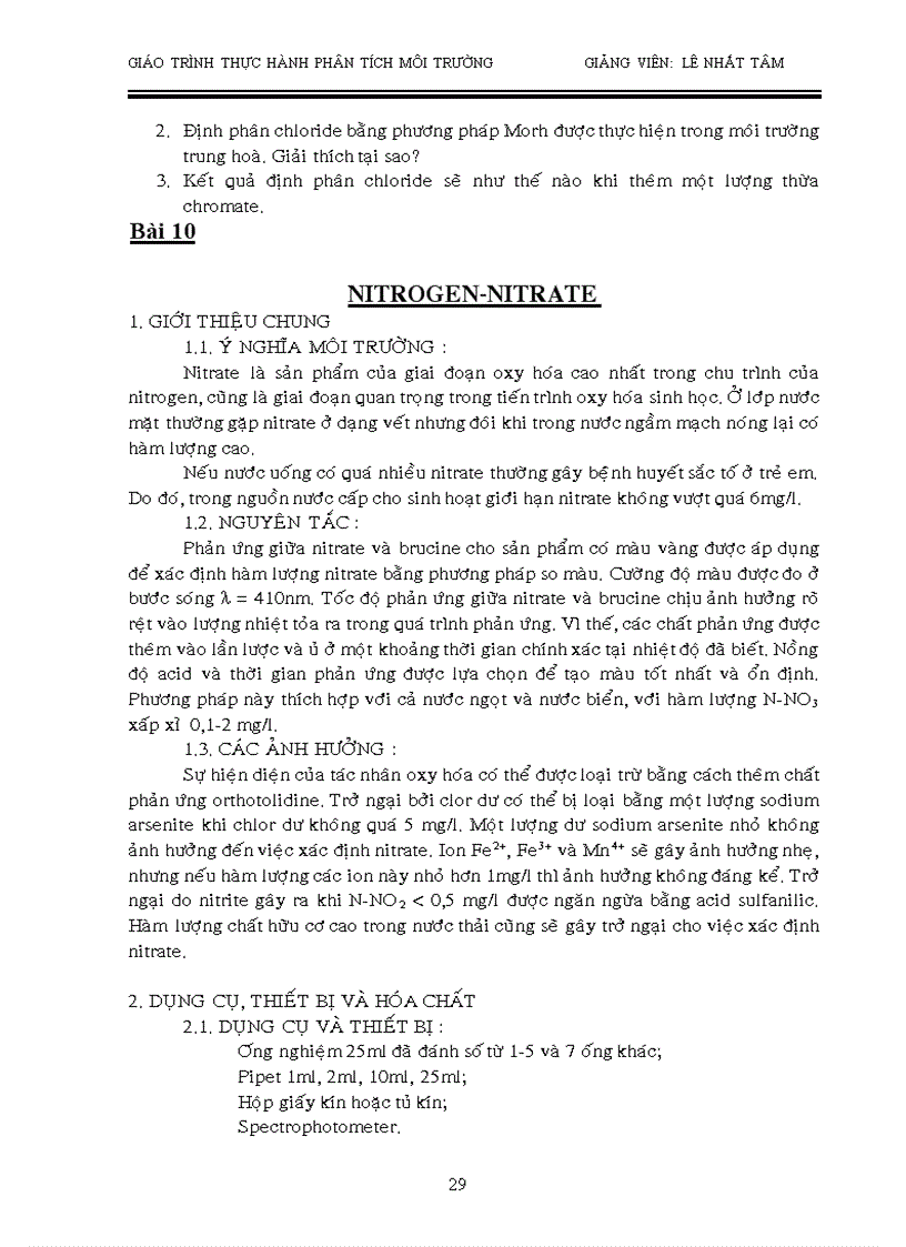 image for page Giáo trình thực hành phân tích môi trường