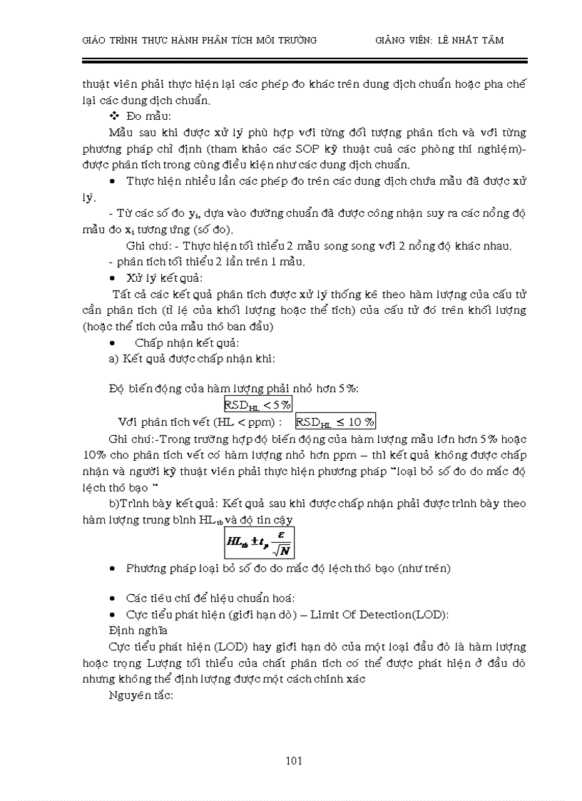 image for page Giáo trình thực hành phân tích môi trường