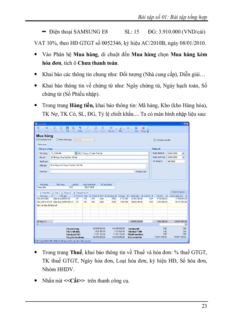 image for page Tài liệu kế toán Doanh Nghiệp Misa Net 2010 hướng dẫn và bài tập