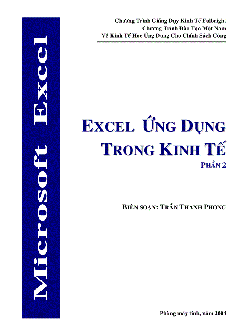 image for page Ứng dụng của Excel trong kinh tế Chöông Trình Giảng dạy FullBright