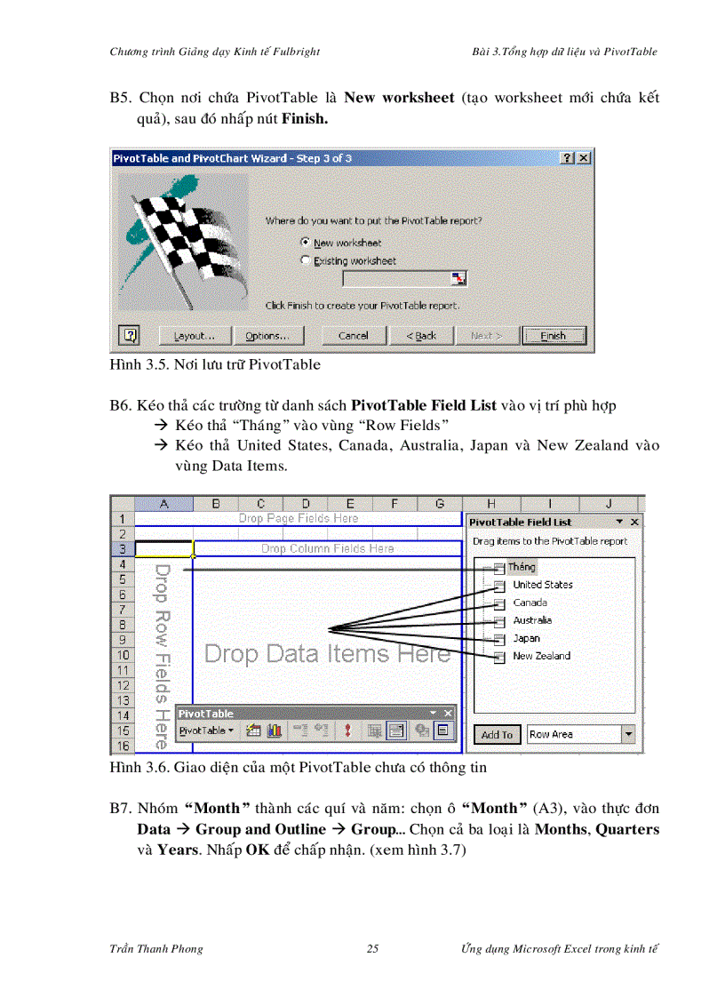 image for page Ứng dụng của Excel trong kinh tế Chöông Trình Giảng dạy FullBright
