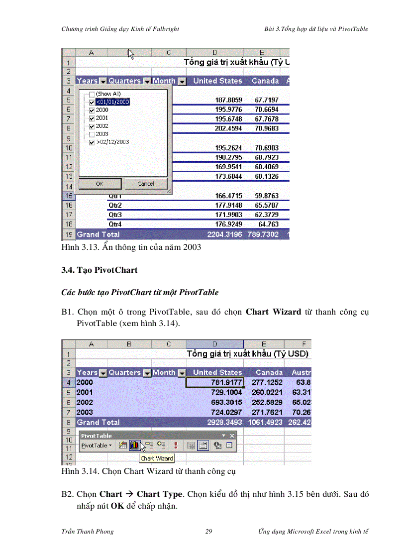 image for page Ứng dụng của Excel trong kinh tế Chöông Trình Giảng dạy FullBright