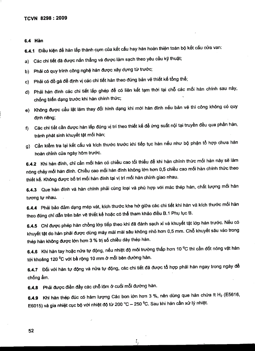 image for page TCVN 8298 2009 Công trình thủy lợi thiết bị cơ khí kết cấu thép