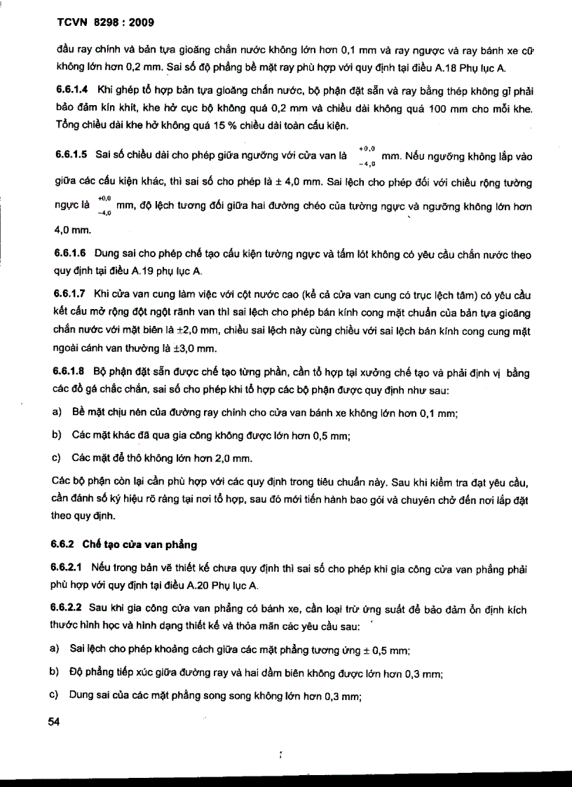 image for page TCVN 8298 2009 Công trình thủy lợi thiết bị cơ khí kết cấu thép