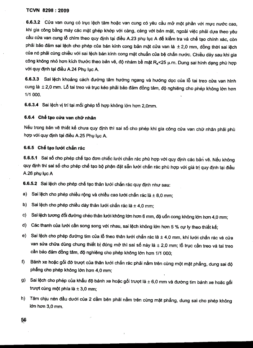 image for page TCVN 8298 2009 Công trình thủy lợi thiết bị cơ khí kết cấu thép