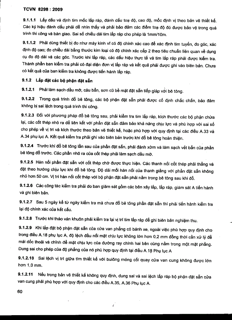 image for page TCVN 8298 2009 Công trình thủy lợi thiết bị cơ khí kết cấu thép
