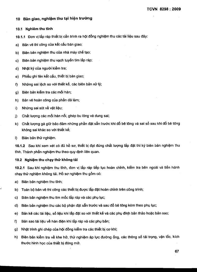 image for page TCVN 8298 2009 Công trình thủy lợi thiết bị cơ khí kết cấu thép