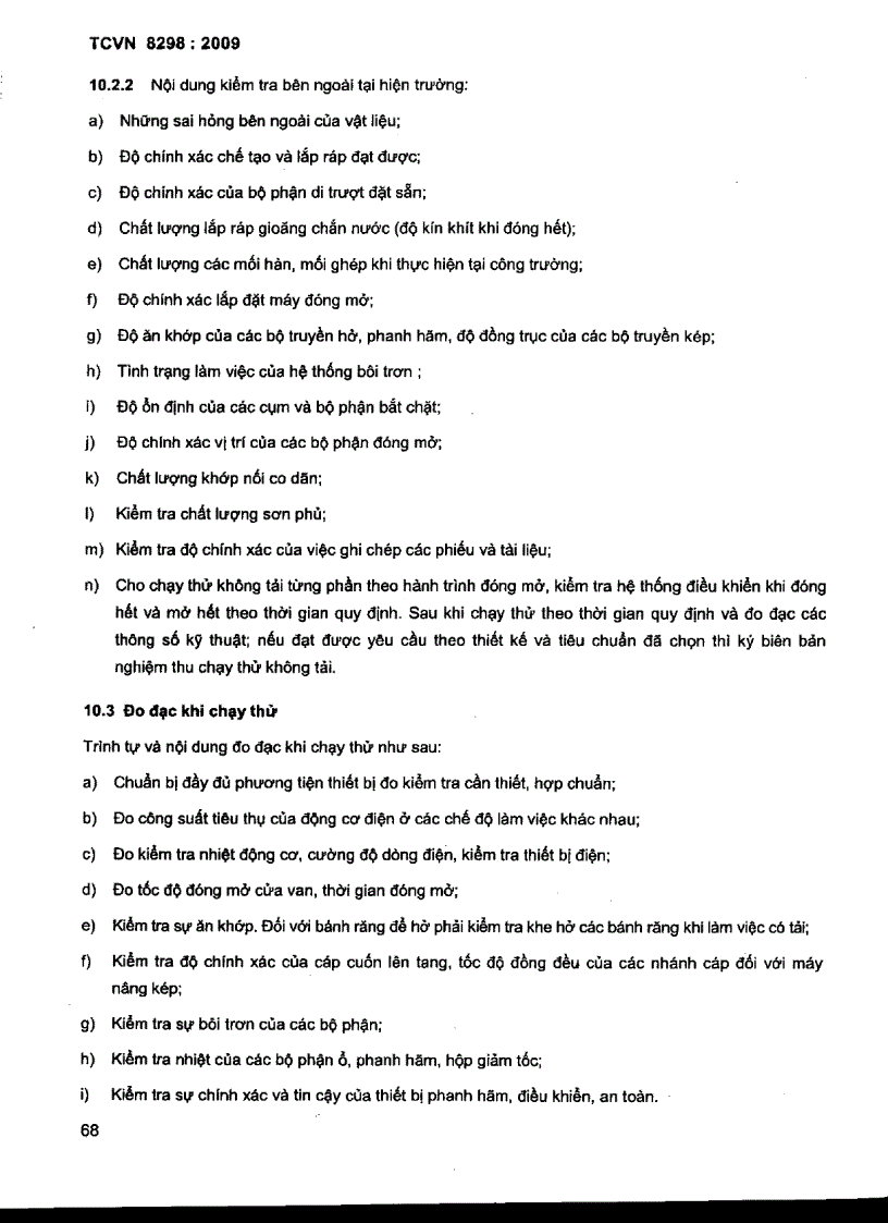 image for page TCVN 8298 2009 Công trình thủy lợi thiết bị cơ khí kết cấu thép