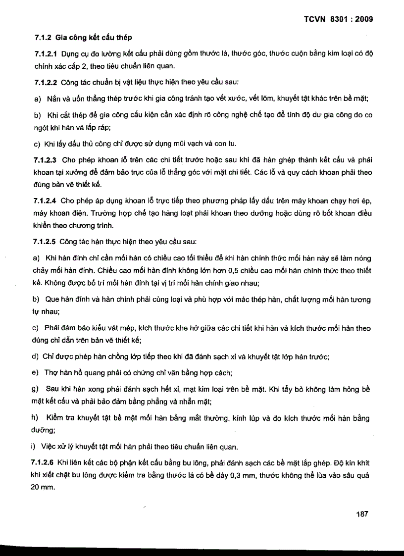 image for page TCVN 8301 2009 Công trình thủy lợi Máy đóng mở kiểu vít thiết kế chế tạo lắp đặt nghiệm thu