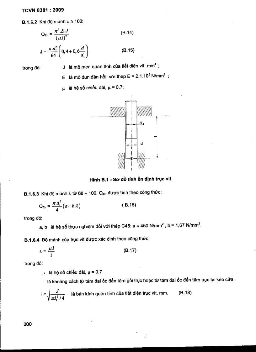 image for page TCVN 8301 2009 Công trình thủy lợi Máy đóng mở kiểu vít thiết kế chế tạo lắp đặt nghiệm thu