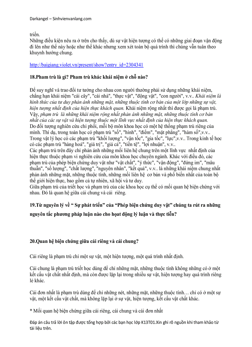 image for page Đề Cương ôn tập triết học Mac Lênin