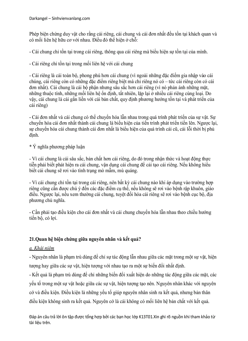 image for page Đề Cương ôn tập triết học Mac Lênin