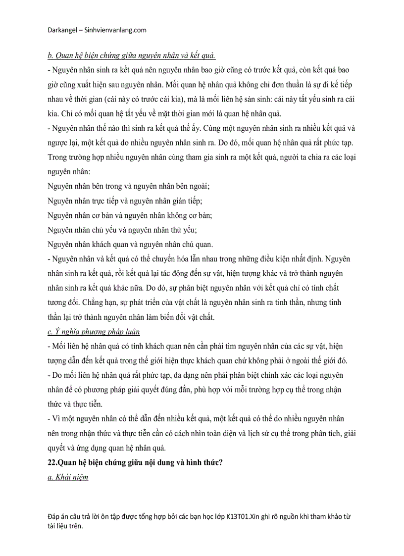 image for page Đề Cương ôn tập triết học Mac Lênin