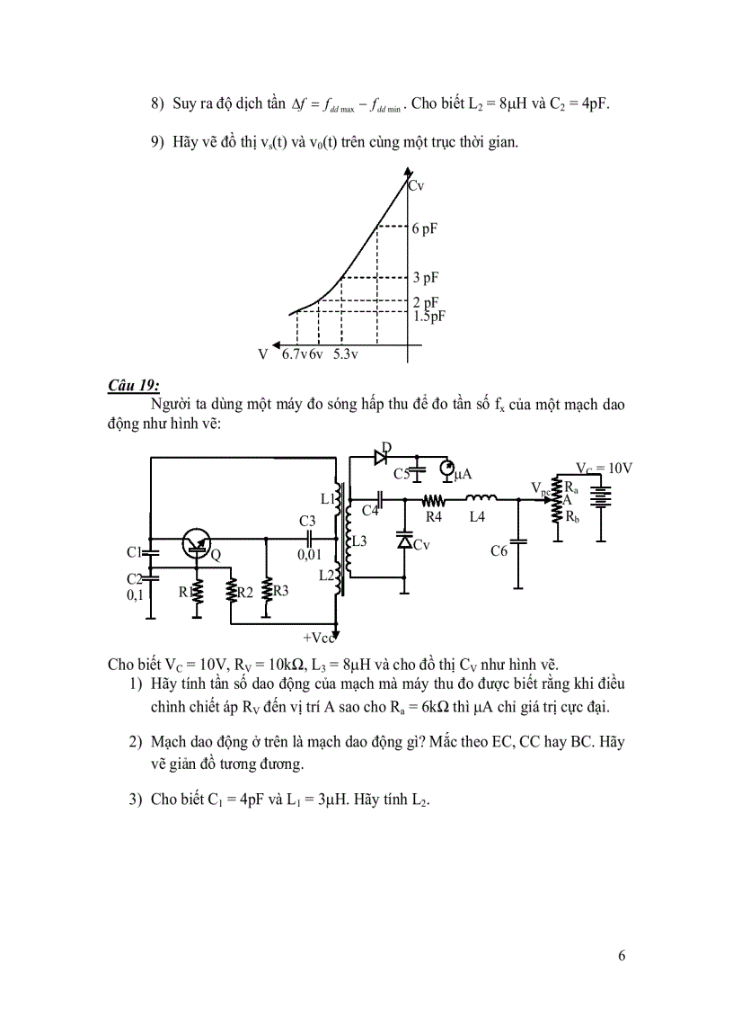 image for page Bài tập và câu hỏi ôn tập mon học điện tử thông tin