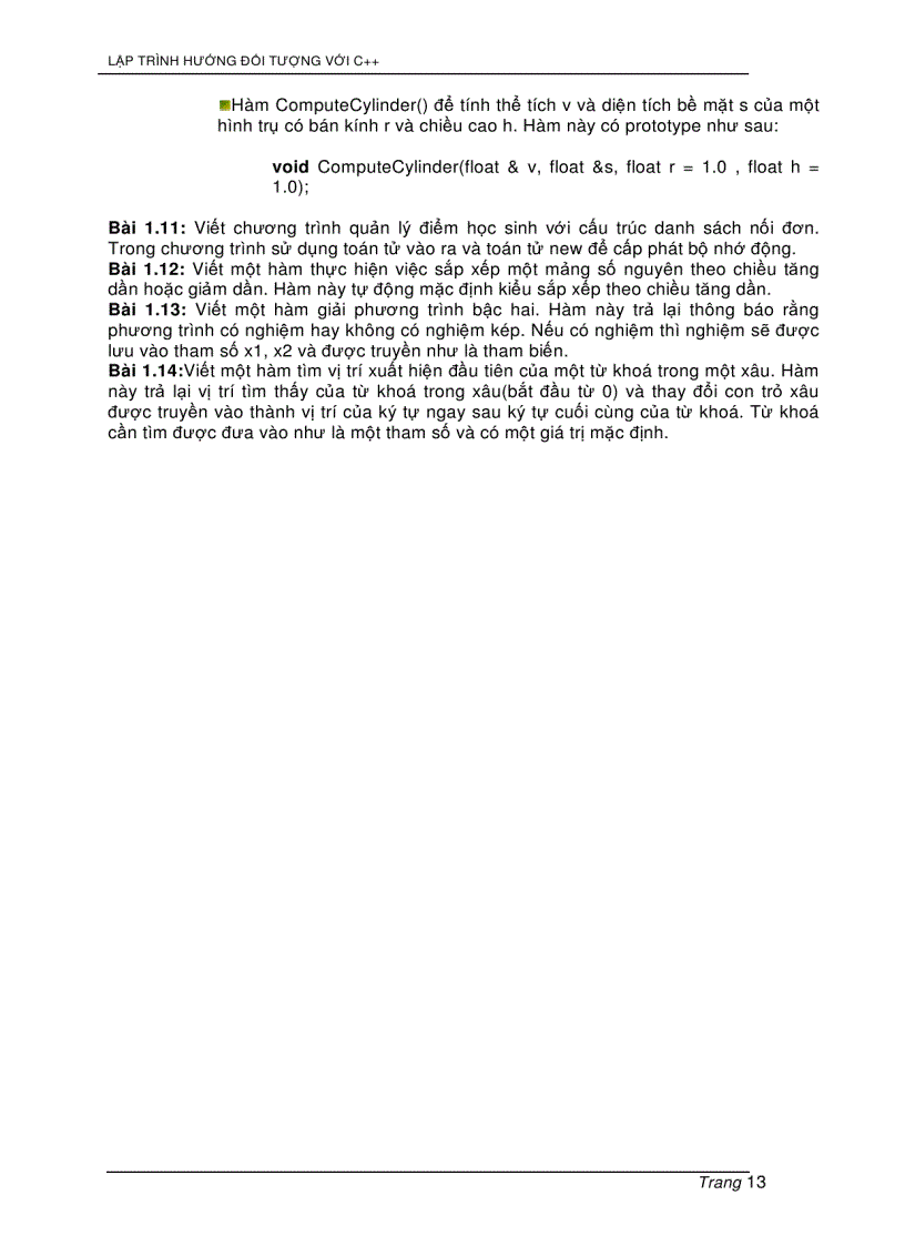 image for page Lập trình hướng đối tượng với C