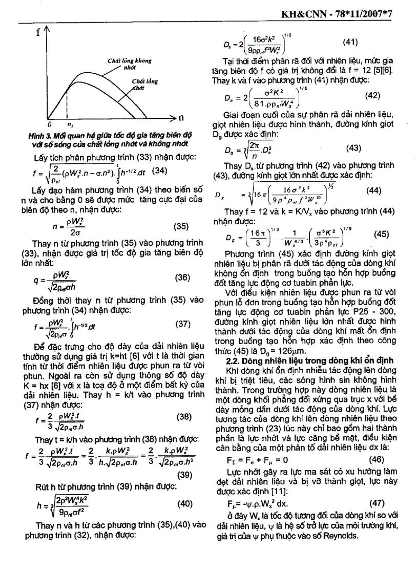 image for page Ảnh hưởng của dòng khí không ổn định đến sự hình thành giọt nguyên liệu từ vòi phun trong buồng tạo hỗn hợp buông đốt tăng động lực cơ tuabin phản lực