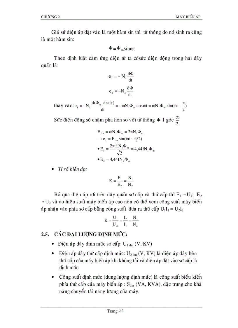 image for page Giáo trình máy điện Cơ sở điện từ trong lý thuyết máy điện