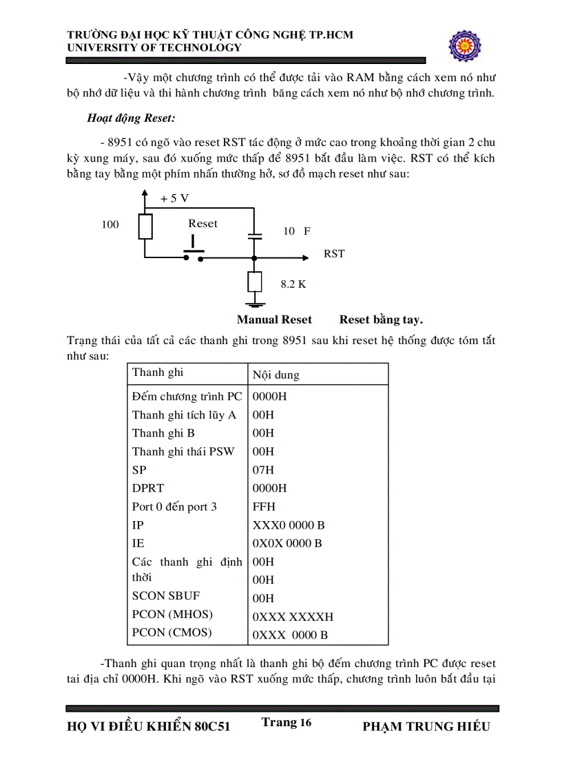 image for page HỌ vi điều khiển 8051 cách lập trình và BT minh họa