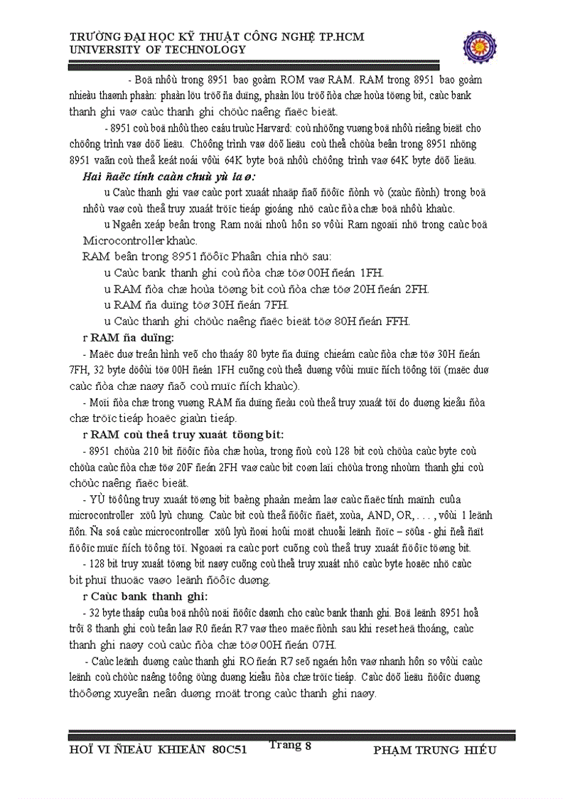 image for page HỌ vi điều khiển 8051 cách lập trình và BT minh họa 1