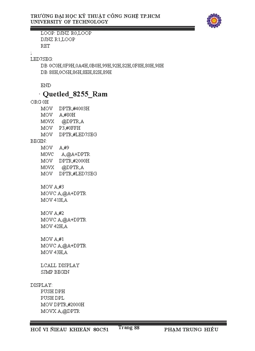 image for page HỌ vi điều khiển 8051 cách lập trình và BT minh họa 1