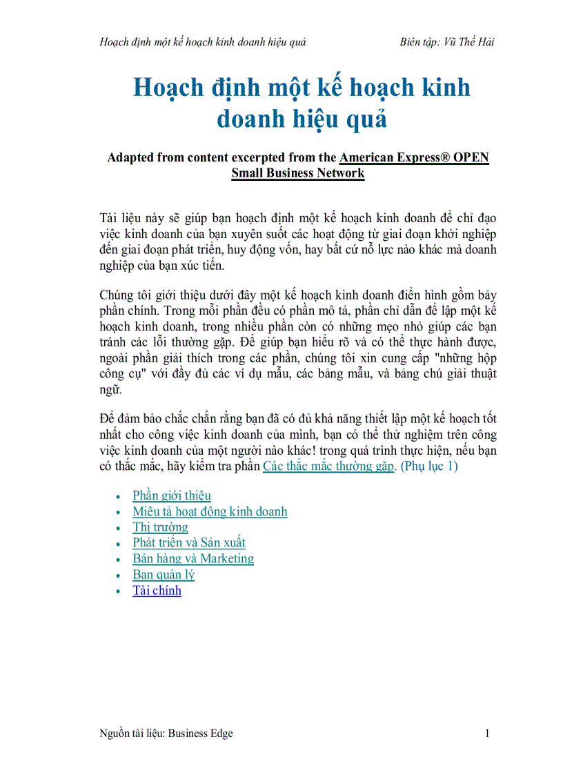 image for page Hoạch định một kế hoạch kinh doanh hiệu quả