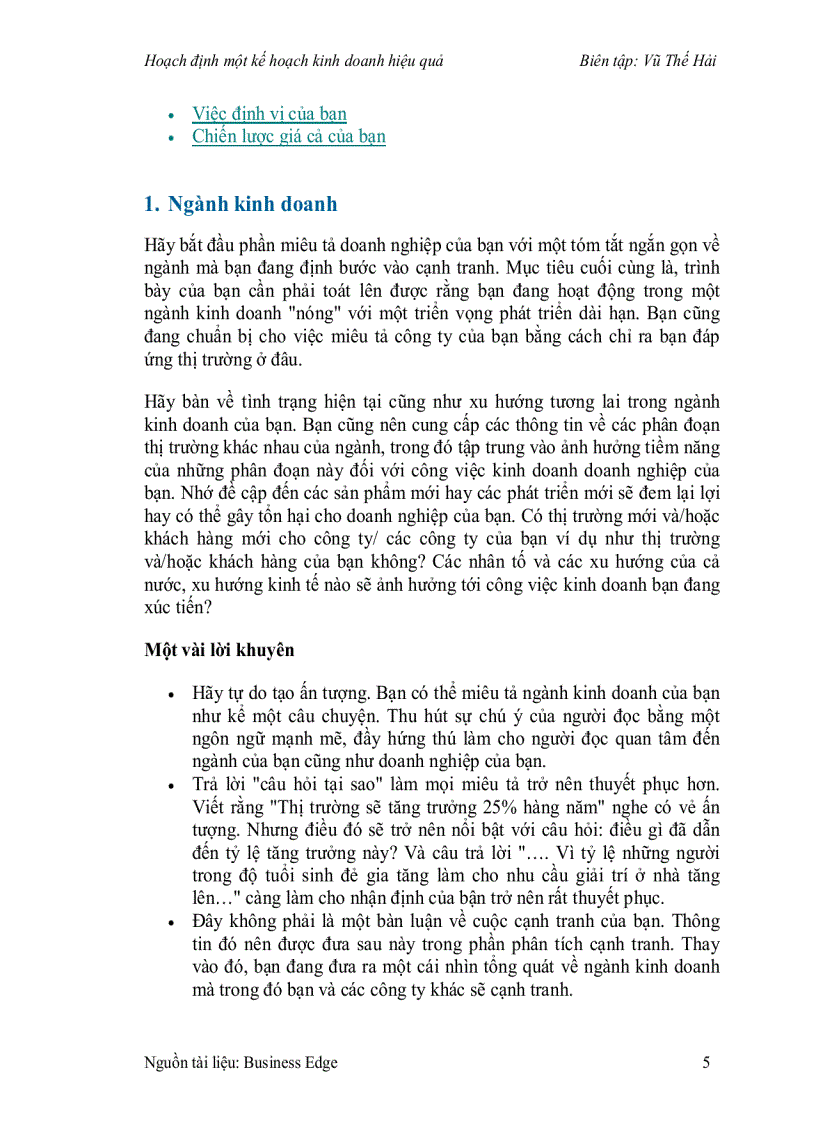 image for page Hoạch định một kế hoạch kinh doanh hiệu quả