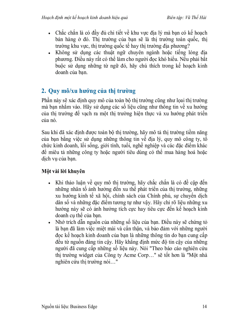 image for page Hoạch định một kế hoạch kinh doanh hiệu quả